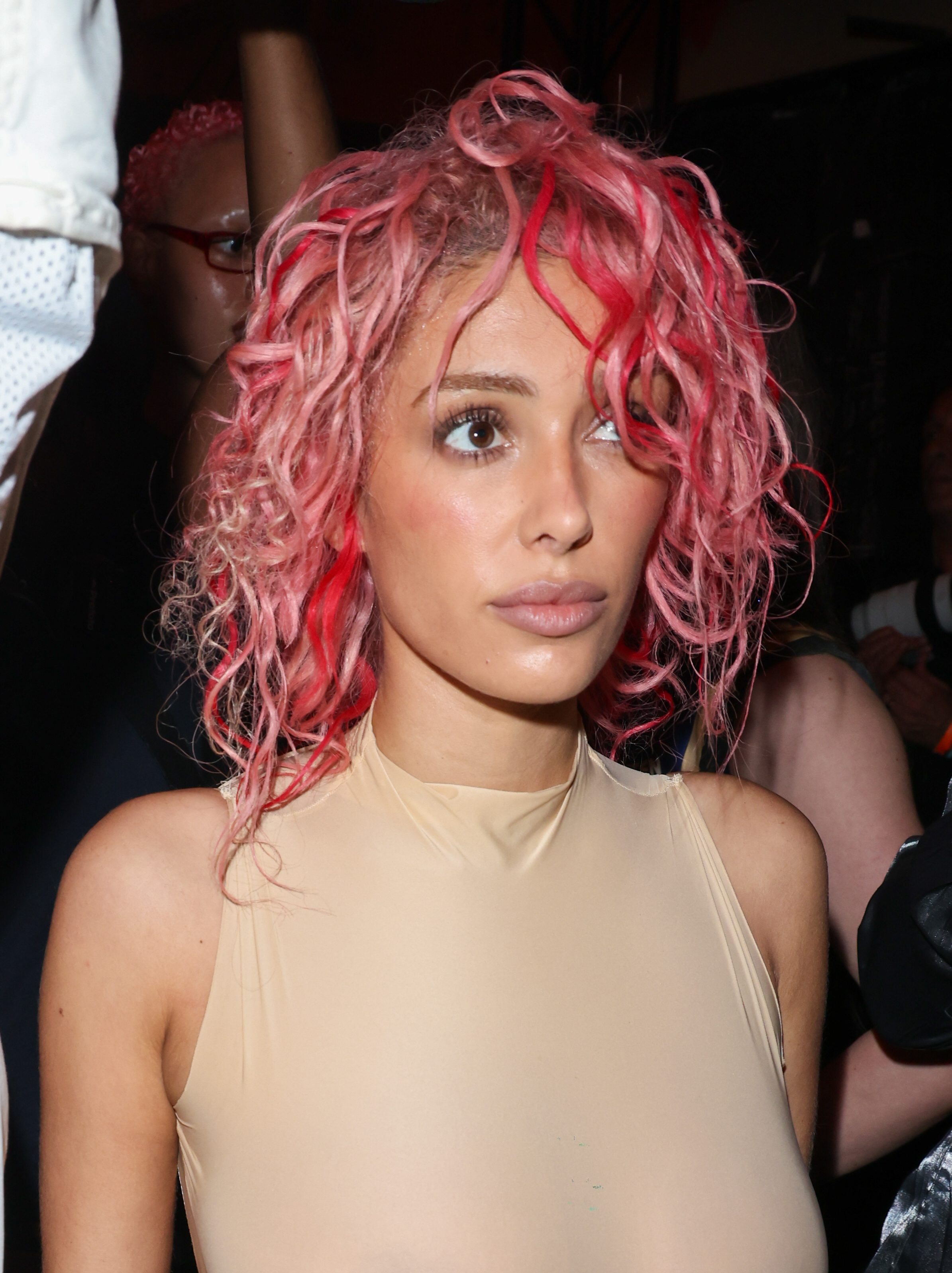 Kanye West and Bianca Censori attends the Prototypes Menswear Spring/Summer 2025 show