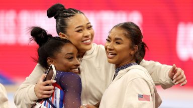 Simone Biles, Suni Lee and Jordan Chiles