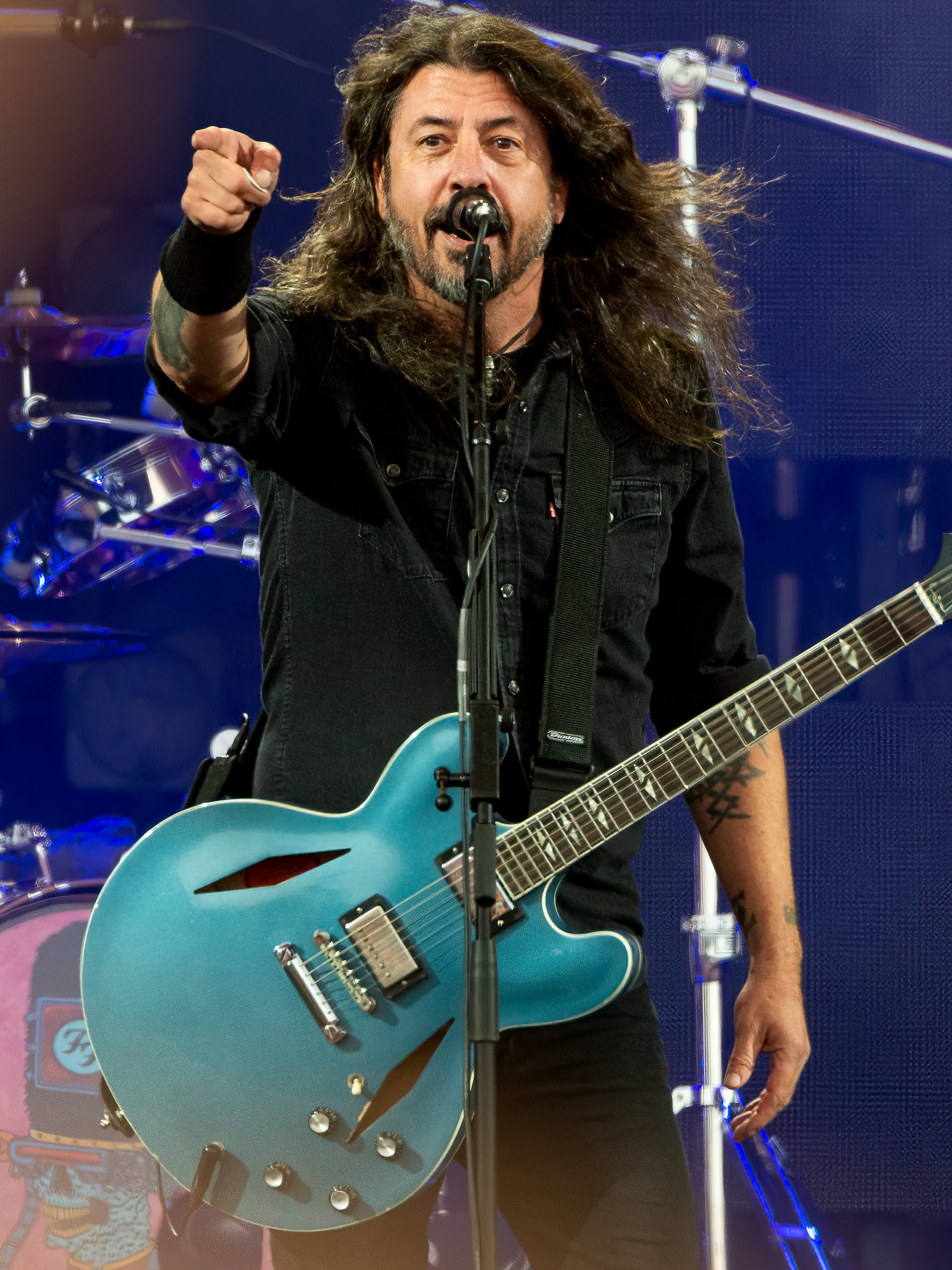 Dave Grohl of Foo Fighters at Roskilde Festival 2024