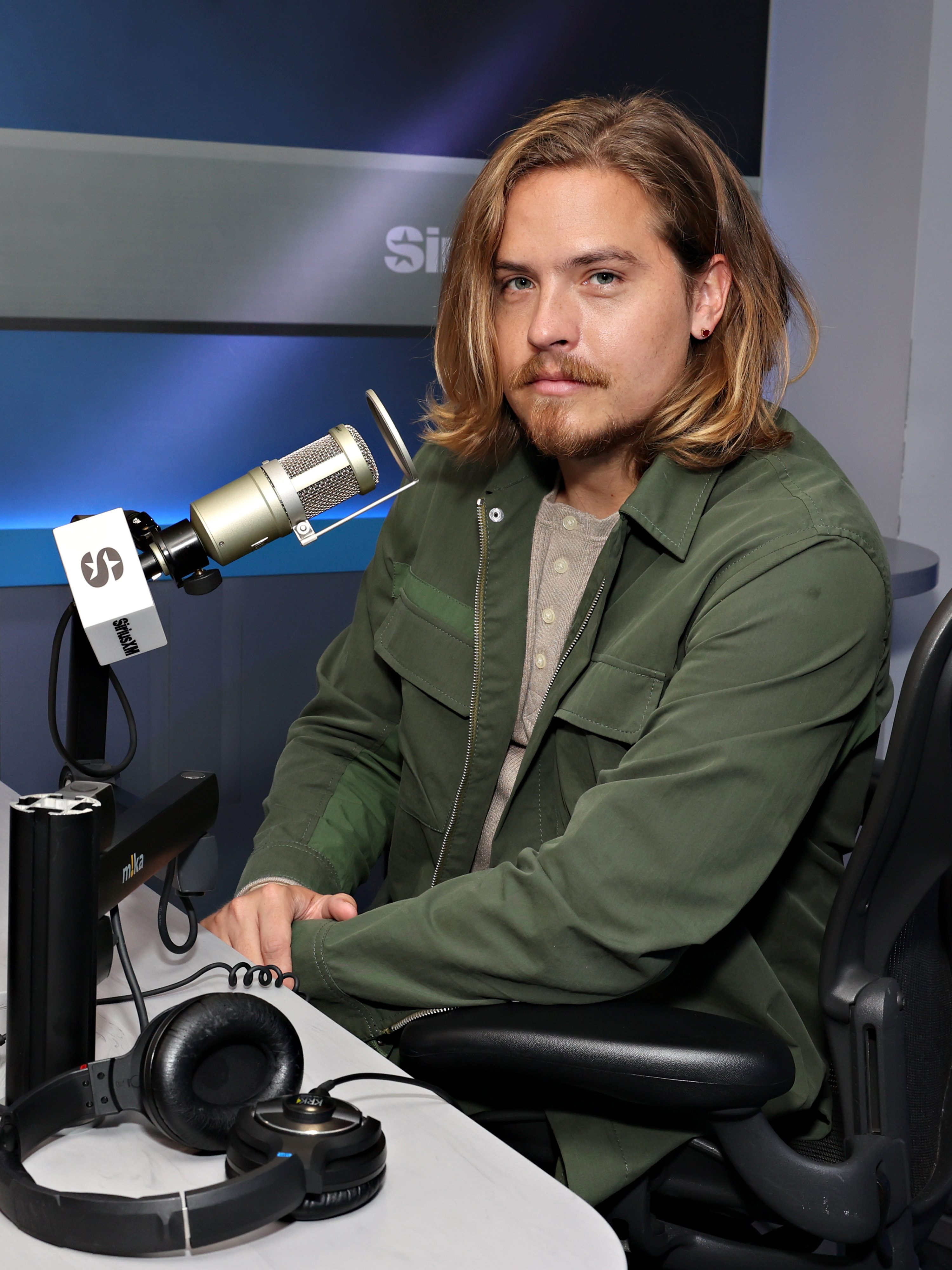 NEW YORK, NEW YORK - JULY 31:  Dylan Sprouse visits the SiriusXM Studios on July 31, 2024 in New York City. (Photo by Cindy Ord/Getty Images)