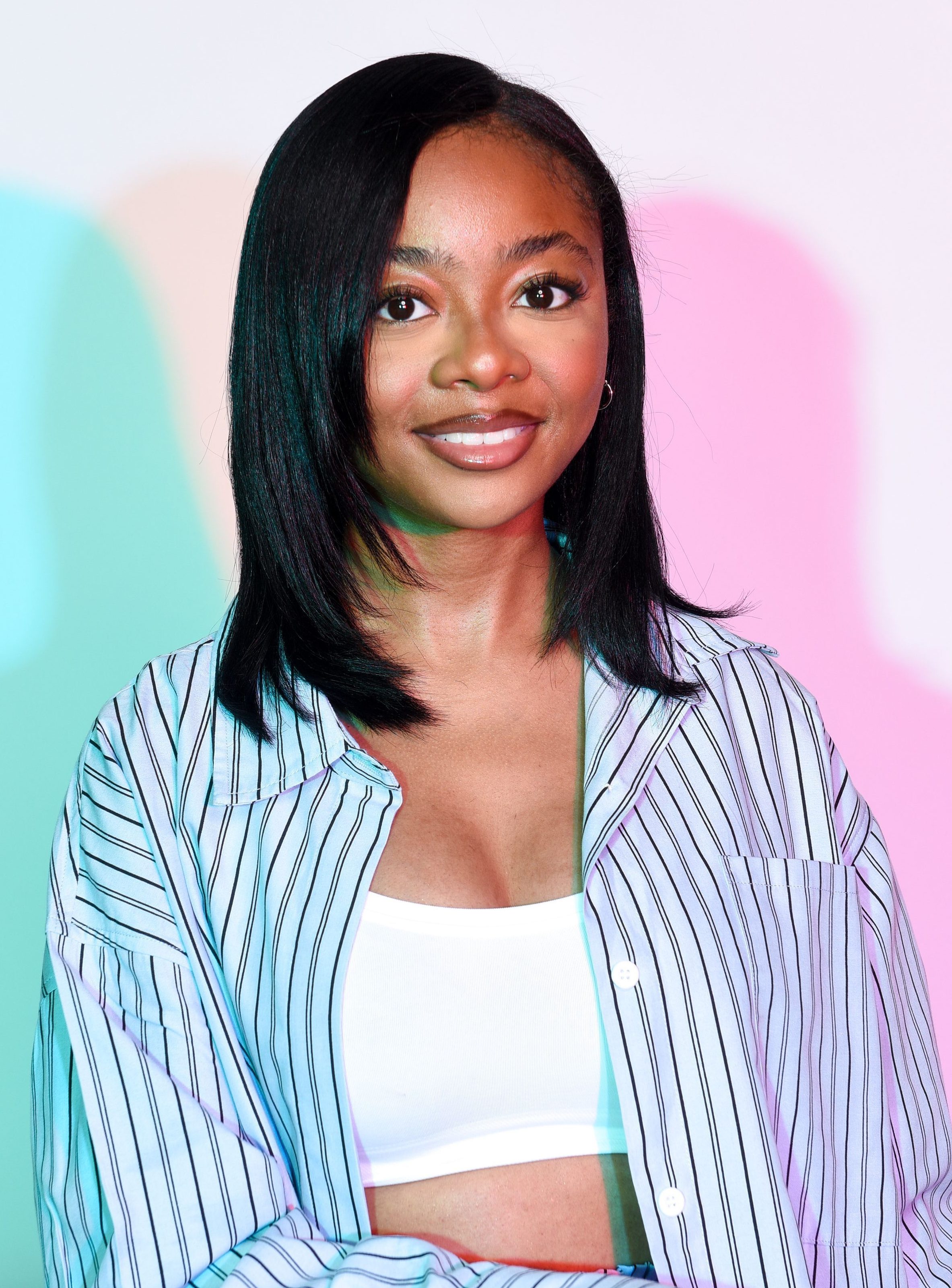Skai Jackson poses in the IMDboat Exclusive Portrait Studio