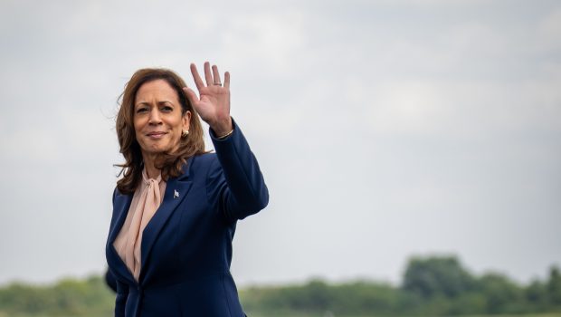PHILADELPHIA, PENNSYLVANIA - AUGUST 6: Democratic presidential candidate, U.S. Vice President Kamala Harris arrives at Philadelphia International Airport for a campaign event at Girard College on August 6, 2024 in Philadelphia, Pennsylvania. Harris ended weeks of speculation about who her running mate would be, selecting the 60 year old midwestern Minnesota Gov. Tim Walz over other candidates. (Photo by Andrew Harnik/Getty Images)