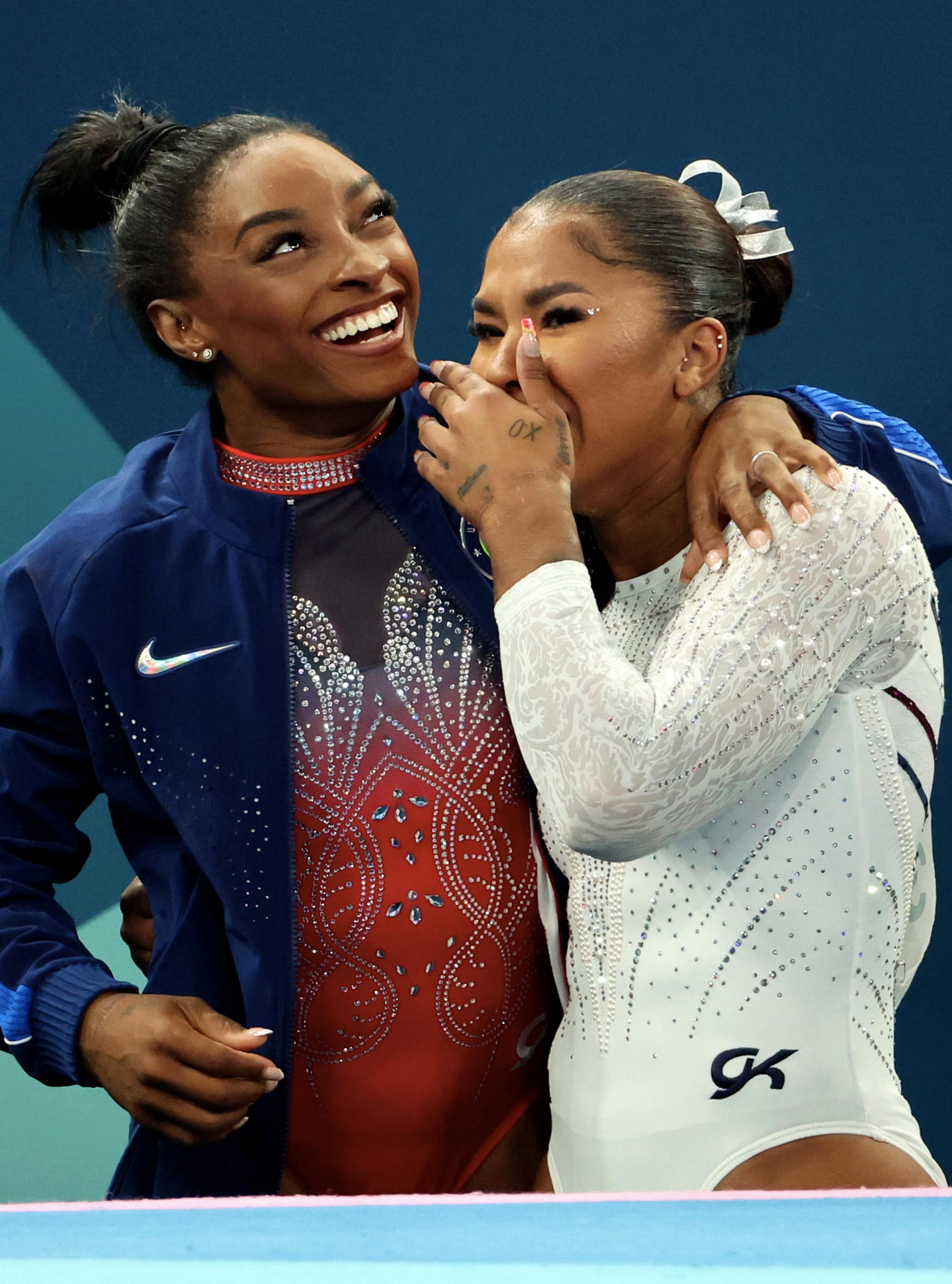 Simone Biles and Jordan Chiles