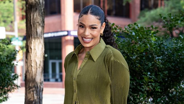 Jordin Sparks is seen leaving Fox 29's "Good Day"