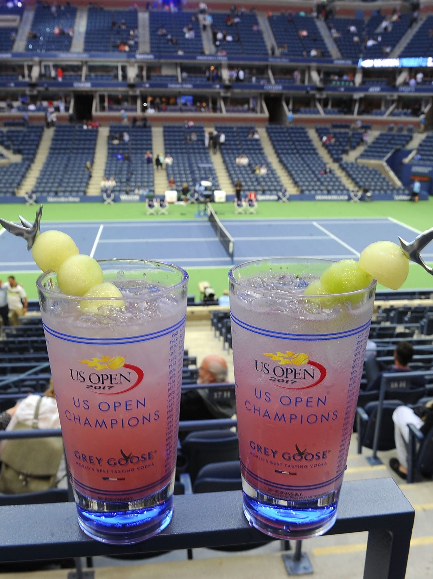 NEW YORK, NY - SEPTEMBER 07:  A general overview of the Grey Goose Toasts #HoneyDeuce Season at The 2017 US Open at USTA Billie Jean King National Tennis Center on September 7, 2017 in New York City.  (Photo by Brad Barket/Getty Images for Grey Goose)