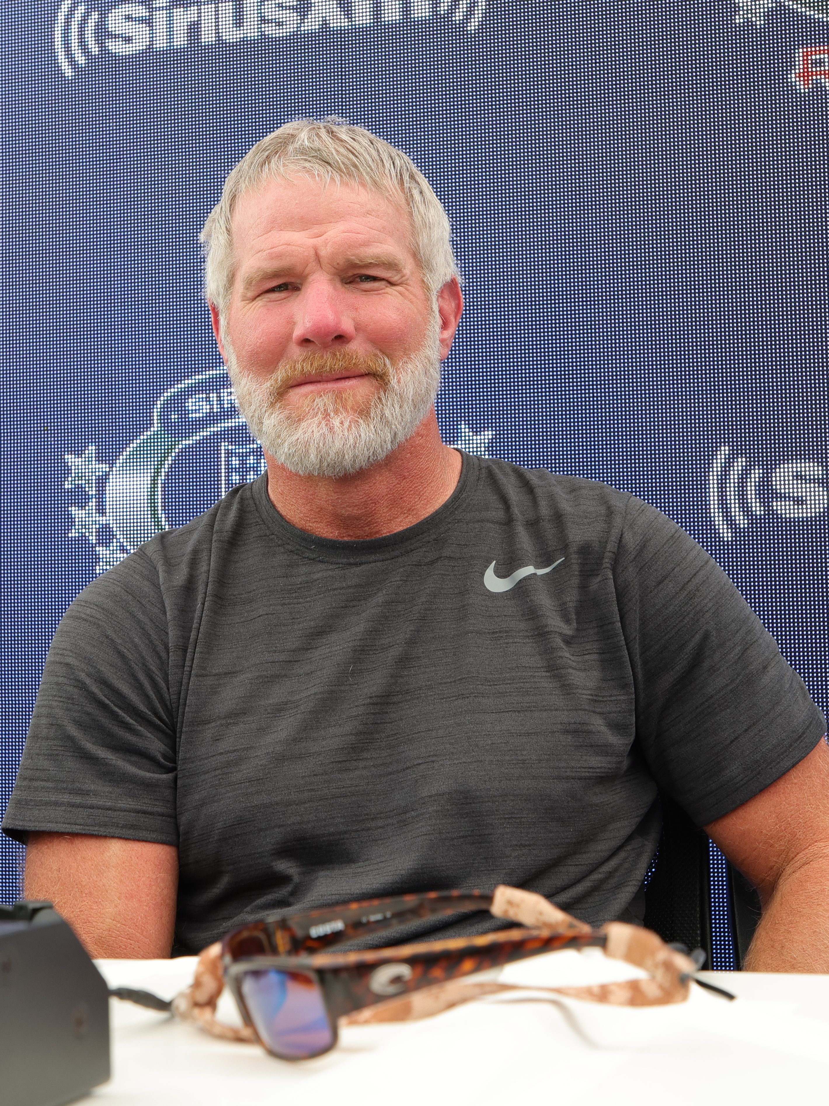 LOS ANGELES, CALIFORNIA - FEBRUARY 11: Former NFL player Brett Favre attends day 3 of SiriusXM At Super Bowl LVI on February 11, 2022 in Los Angeles, California. (Photo by Cindy Ord/Getty Images for SiriusXM )