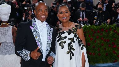 NEW YORK, NEW YORK - MAY 02: Mayor of New York City Eric Adams and Tracey Collins attend The 2022 Met Gala Celebrating "In America: An Anthology of Fashion" at The Metropolitan Museum of Art on May 2, 2022 in New York City. (Photo by Gotham/Getty Images)