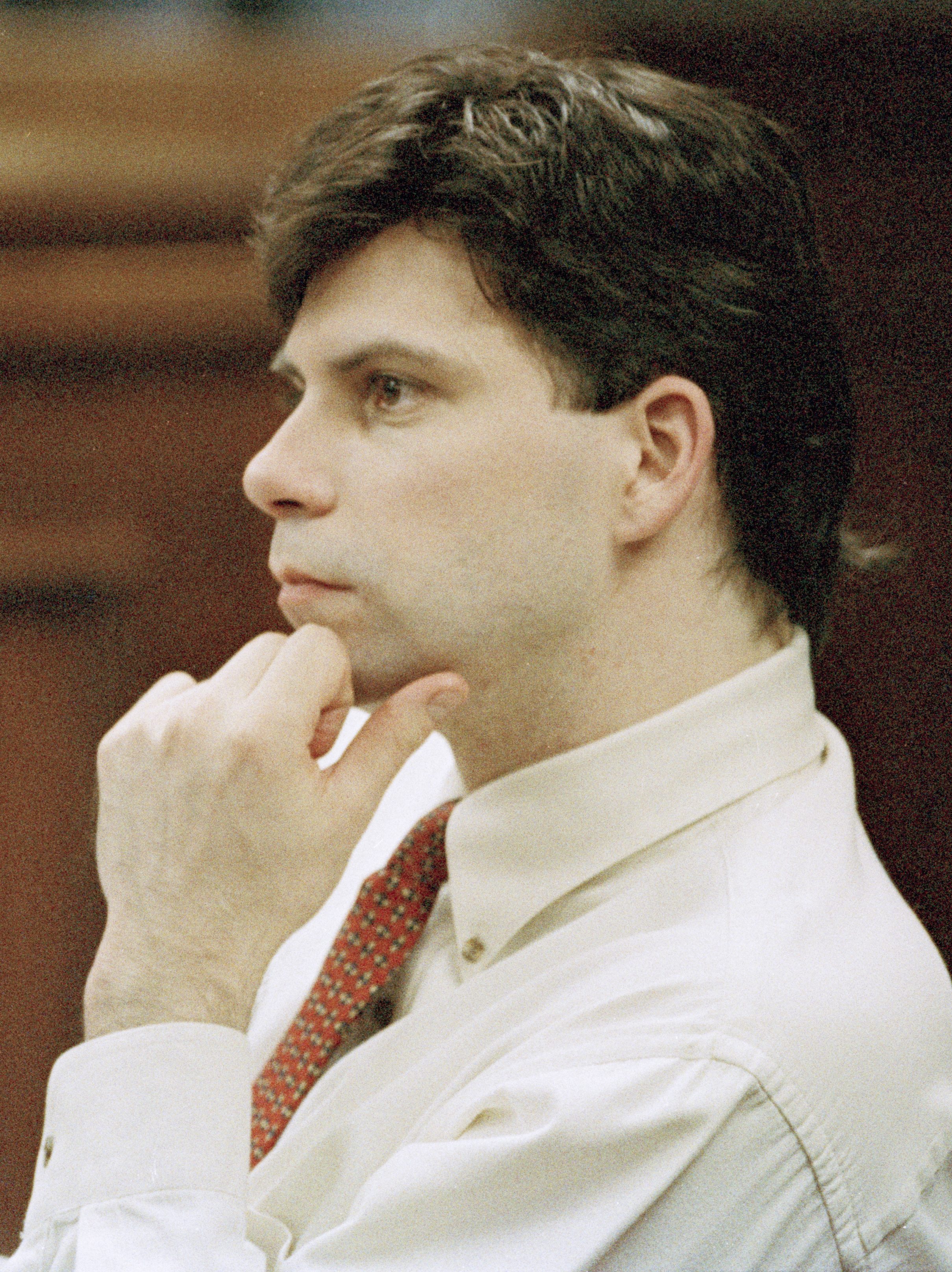 TRIAL OF THE MENENDEZ BROTHERS IN LOS ANGELES : Portrait of Lyle Menendez. (Photo by Kim Kulish/Sygma via Getty Images)