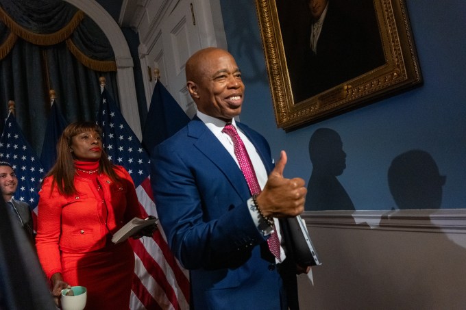 New York City Mayor Eric Adams Holds News Conference