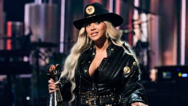 Beyoncé accepts the Innovator Award at the 2024 iHeartRadio Music Awards held at the Dolby Theatre on April 1, 2024 in Los Angeles, California. (Photo by Michael Buckner/Billboard via Getty Images)