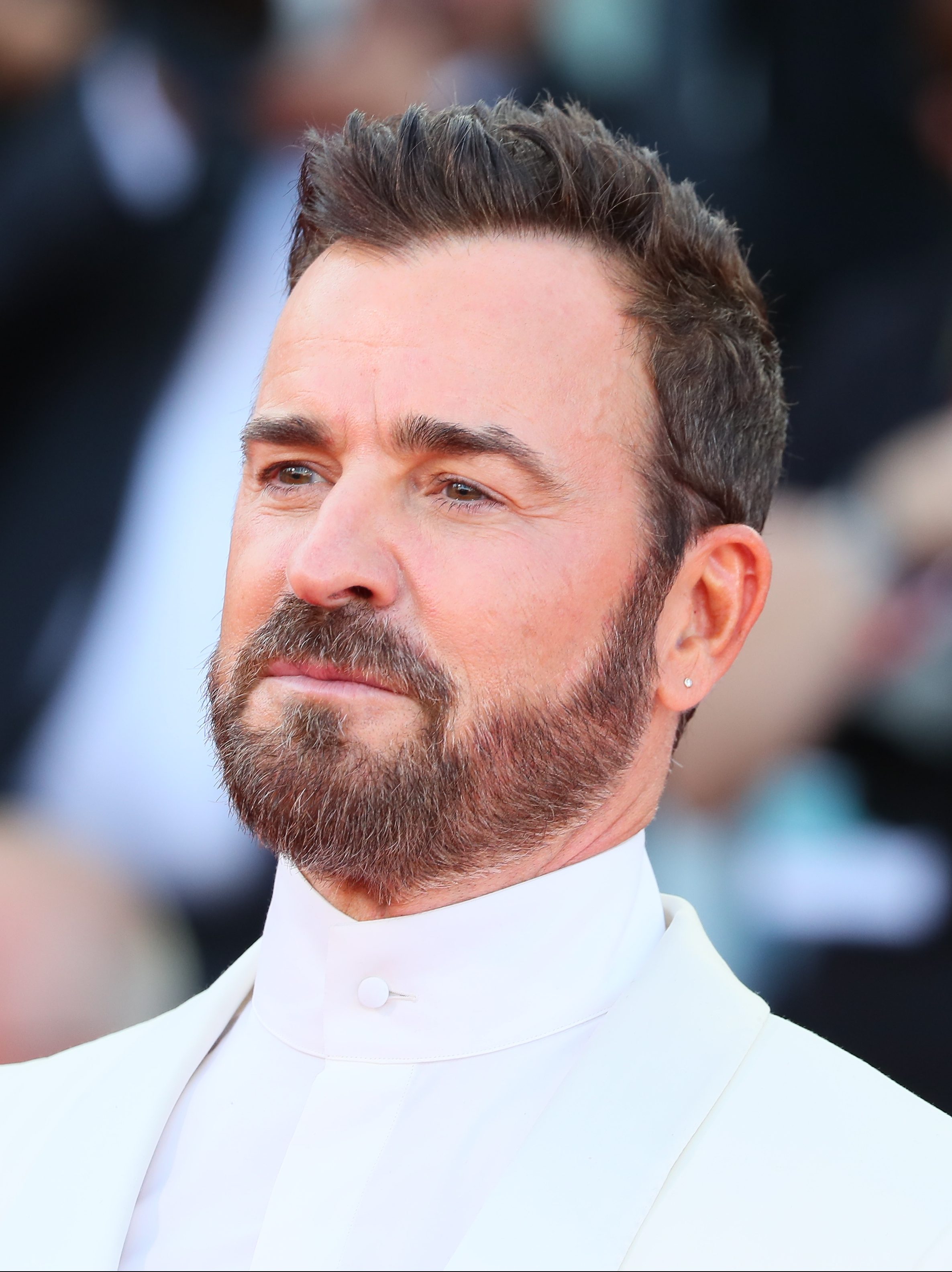 VENICE, ITALY - AUGUST 28: Justin Theroux attends the red carpet for "Beetlejuice Beetlejuice" during the 81st Venice International Film Festival at on August 28, 2024 in Venice, Italy.  (Photo by JB Lacroix/FilmMagic)
