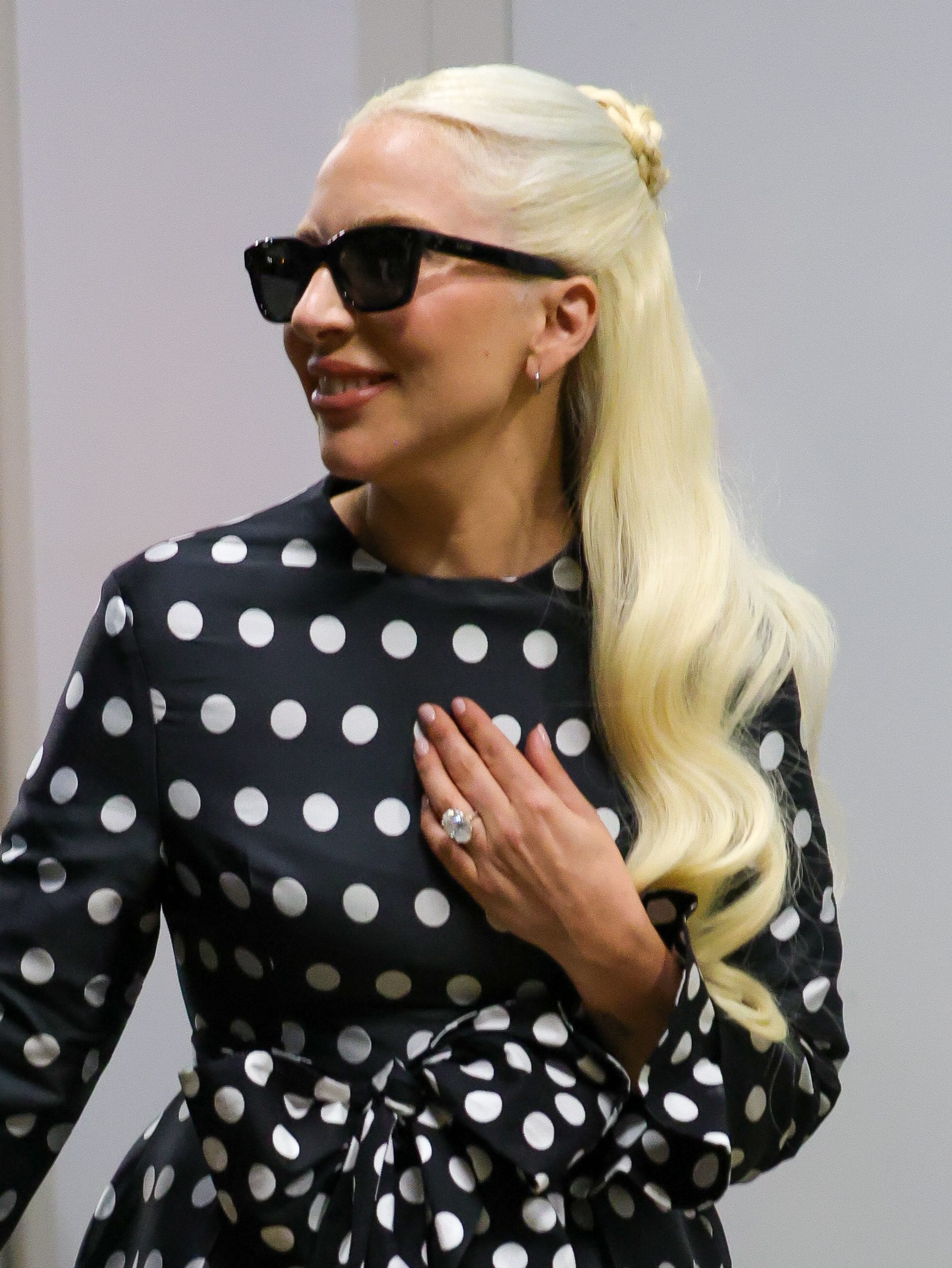 Lady Gaga arriving at the 81st Venice Film Festival