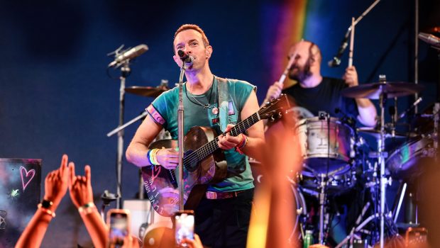 NEW YORK, NEW YORK - OCTOBER 07: Chris Martin of Coldplay performs onstage at 'SiriusXM presents Coldplay live in Brooklyn' at Music Hall of Williamsburg on October 07, 2024 in New York City.  (Photo by Dimitrios Kambouris/Getty Images for SiriusXM)