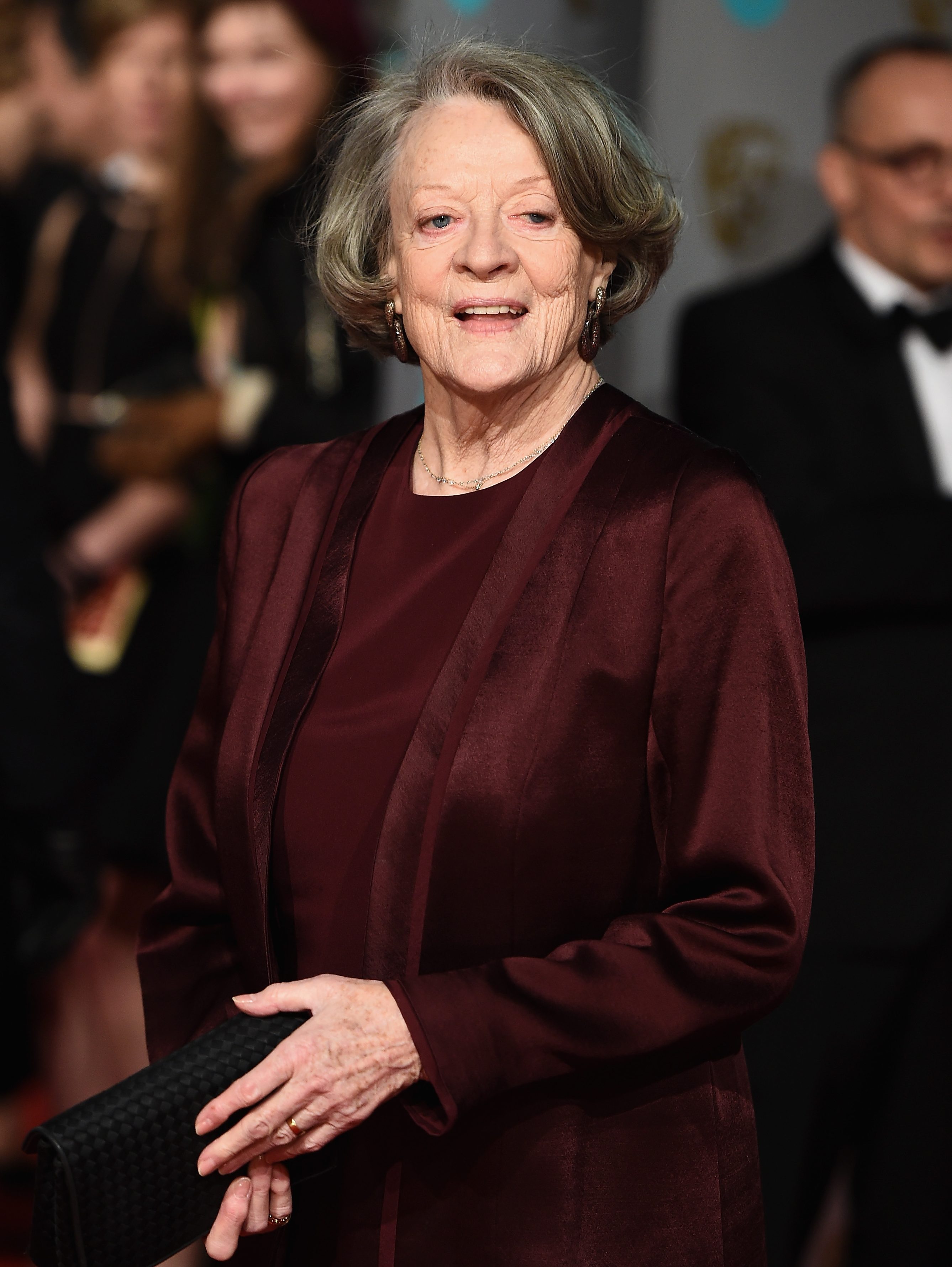 Maggie Smith attends the EE British Academy Film Awards at the Royal Opera House on February 14, 2016 in London, England. (Photo by Ian Gavan/Getty Images)