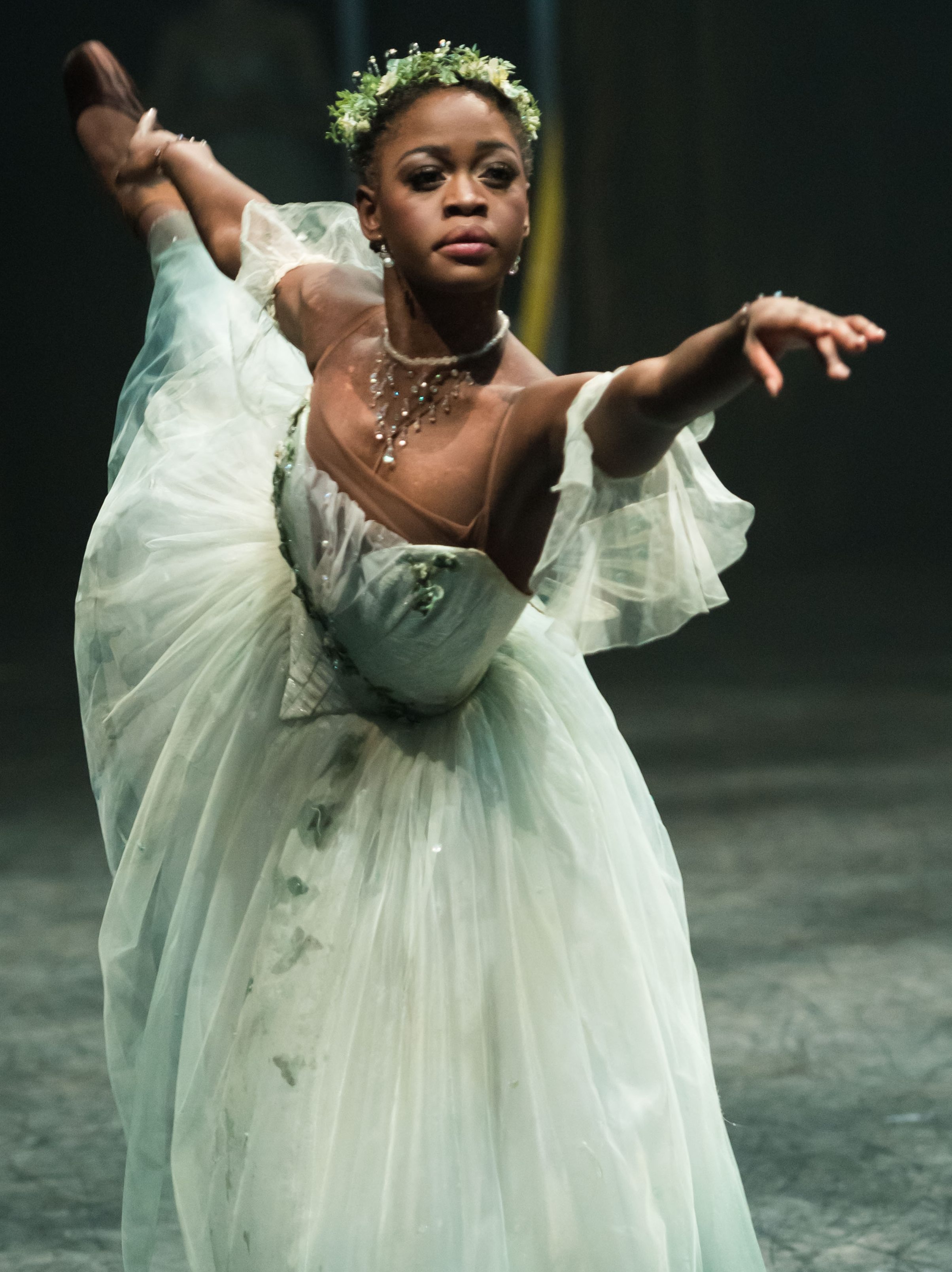 LONDON, ENGLAND - JANUARY 13:  Michaela DePrince performs 'Giselle' with the English National ballet at the Coliseum on January 13, 2017 in London, England.  (Photo by Ian Gavan/Getty Images)