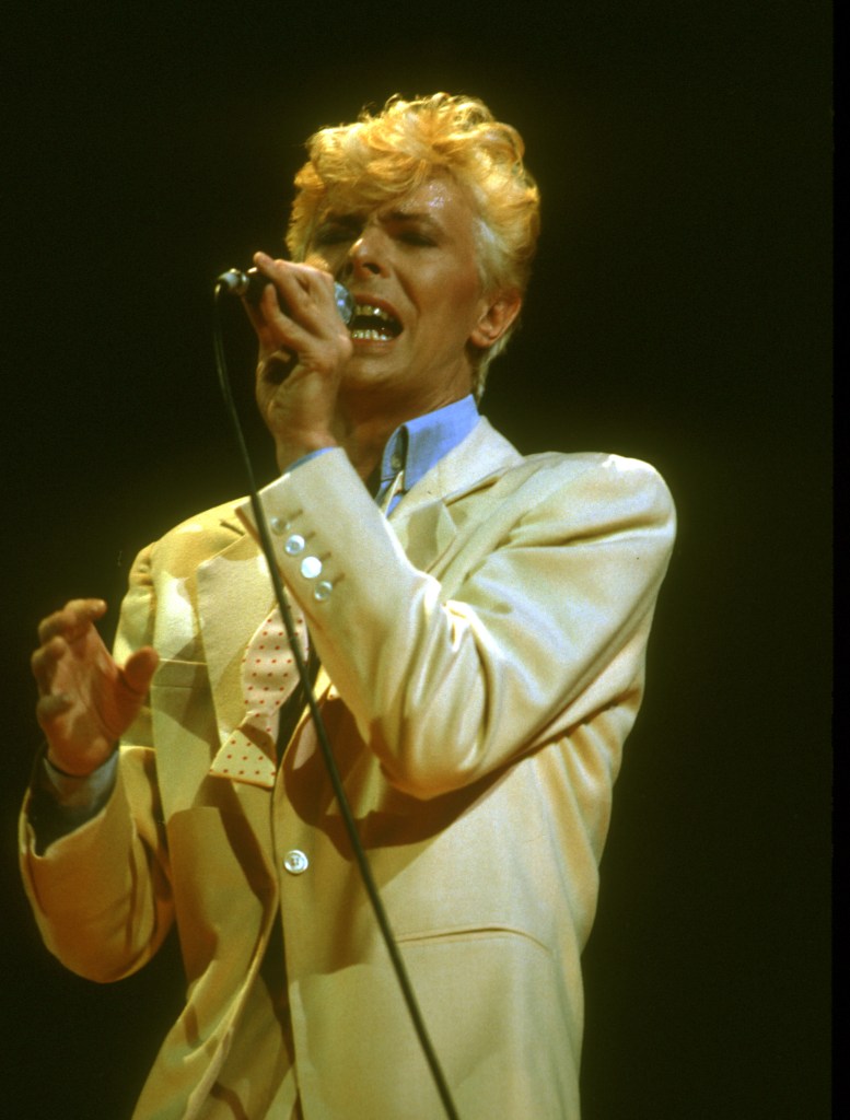 CIRCA 1984: Musician David Bowie performing onstage in circa 1984. (Photo by Michael Ochs Archives/Getty Images)