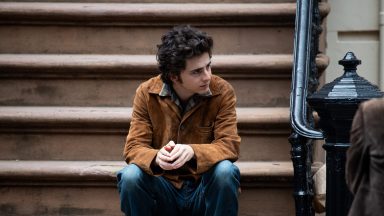 HOBOKEN, NJ - JUNE 11: Timothee Chalamet is seen on the movie set of "A Complete Unknown" on June 11, 2024 in Hoboken, New Jersey. (Photo by METROPOLIS/Bauer-Griffin/GC Images)