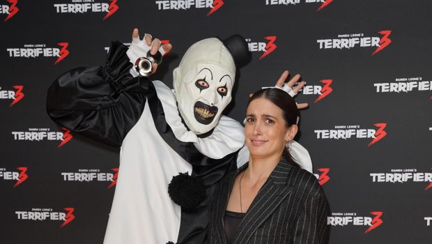 Samantha Scaffidi arriving for the UK gala screening of Terrifier 3, at Vue West End in London. Picture date: Wednesday October 2, 2024. (Photo by Jonathan Brady/PA Images via Getty Images)