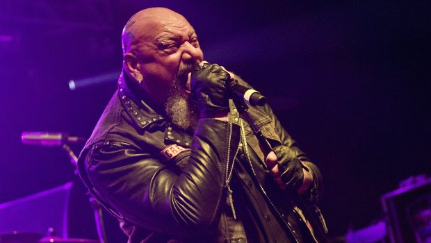 PWLLHELI, UNITED KINGDOM - NOVEMBER 30: English heavy metal musician Paul Di'Anno performing live on stage at the 2013 Hard Rock Hell festival in Pwllheli, Wales, on November 30, 2013. (Photo by Kevin Nixon/Metal Hammer Magazine/Future via Getty Images/Future via Getty Images)