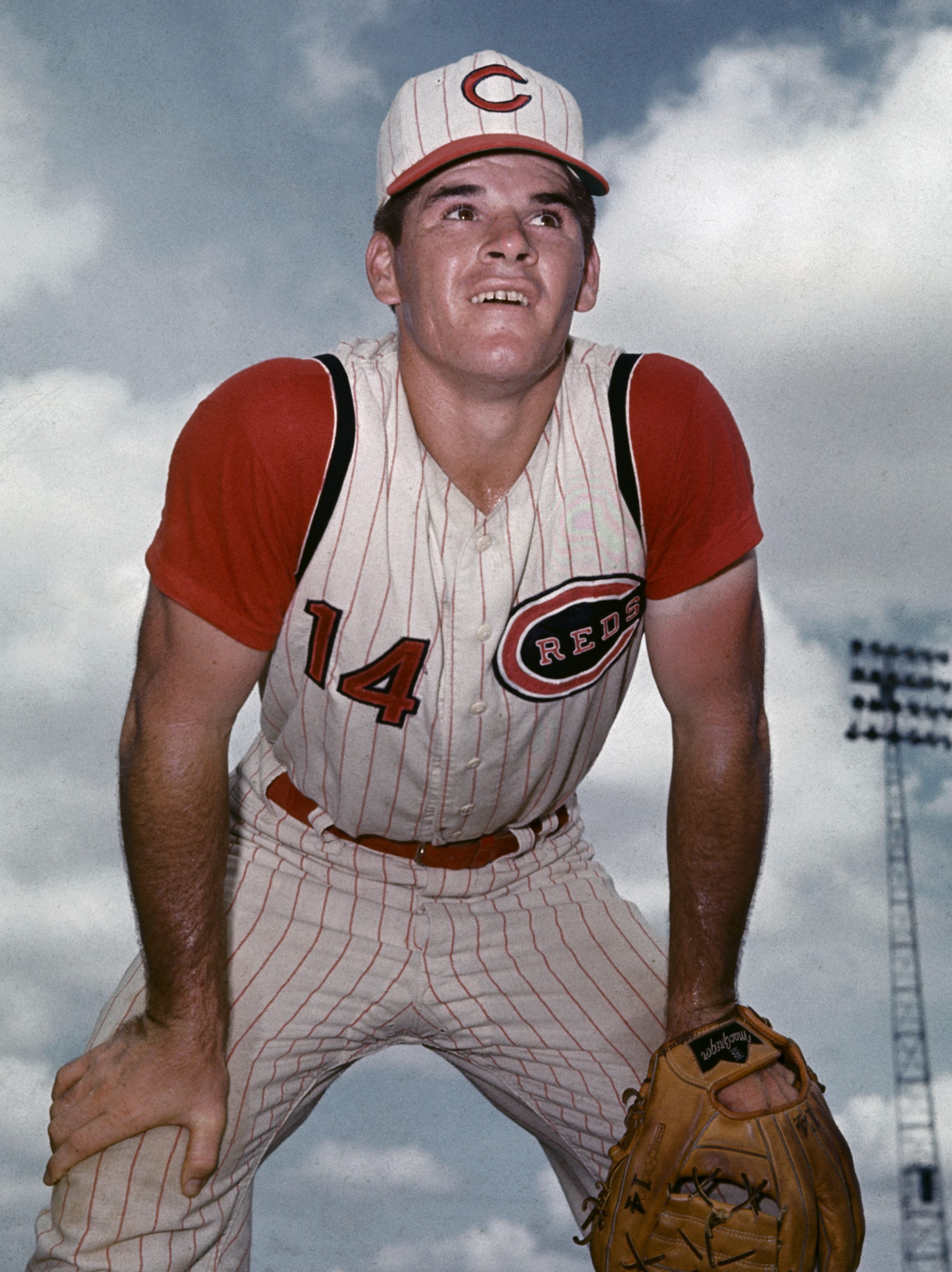 Pete Rose of Cincinnati Reds during spring training, April 1964.