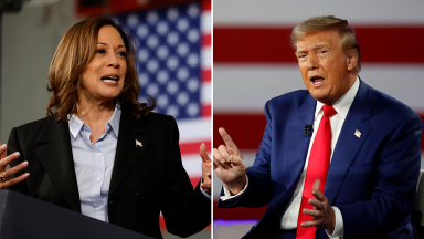kamala harris and donald trump featured