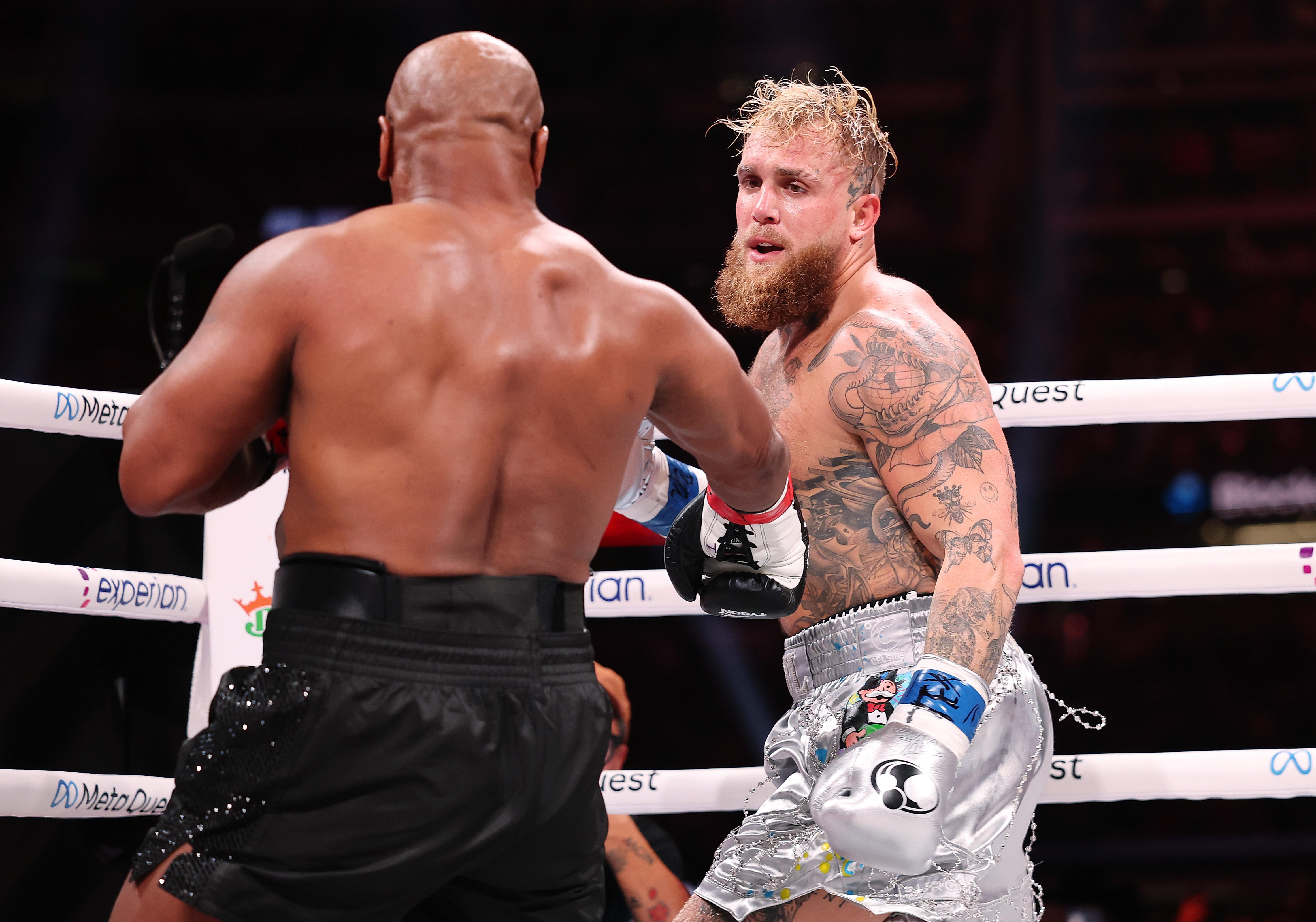 Mike Tyson vs. Jake Paul: Photos From Their 2024 Fight