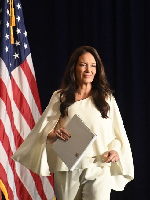 Brooke Rollins, AFPI President & CEO, arrives to speak at the America First Policy Institute Agenda Summit in Washington, DC, on July 26, 2022. (Photo by MANDEL NGAN / AFP) (Photo by MANDEL NGAN/AFP via Getty Images)