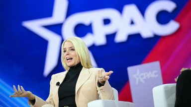 Florida's Former Attorney General Pam Bondi speaks during the annual Conservative Political Action Conference (CPAC) meeting on February 23, 2024, in National Harbor, Maryland. (Photo by Mandel NGAN / AFP) (Photo by MANDEL NGAN/AFP via Getty Images)