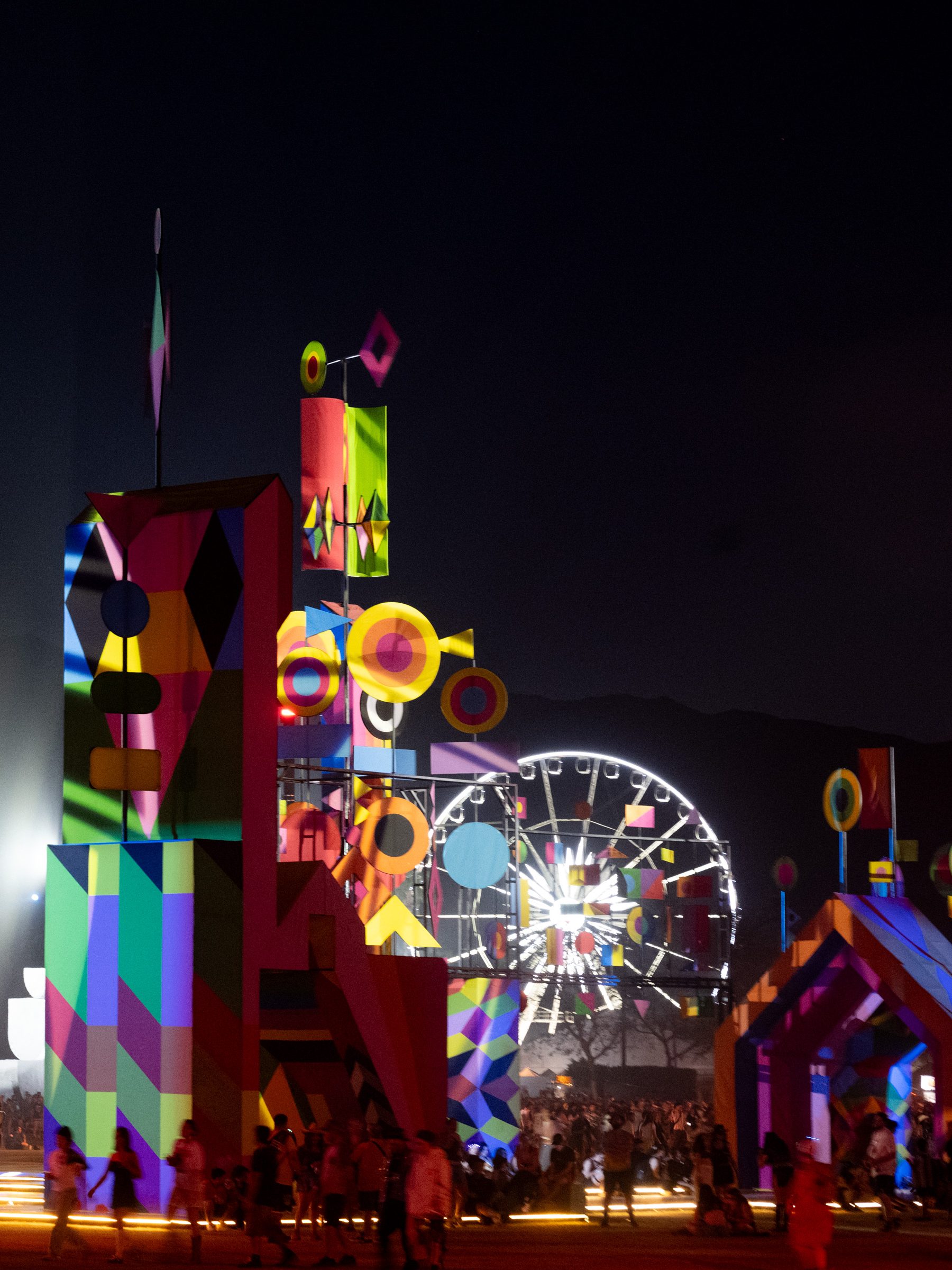 INDIO, CALIFORNIA - APRIL 21: (FOR EDITORIAL USE ONLY) A view of art installations during Weekend 2 - Day 3 of the Coachella Valley Music & Arts Festival at Empire Polo Club on April 21, 2024 in Indio, California. (Photo by Scott Dudelson/Getty Images for Coachella)