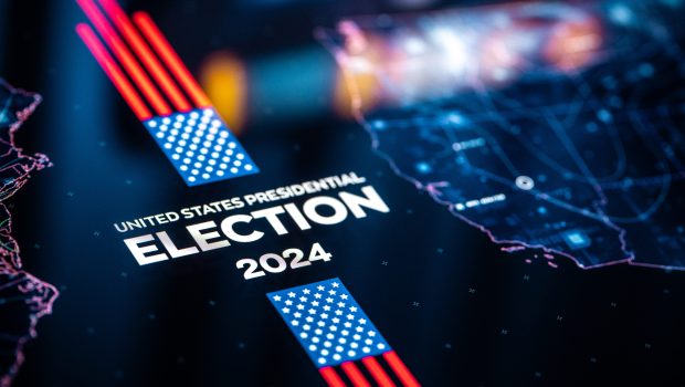 Vote 2024. US Presidential Election background. United States Elections 2024 concept