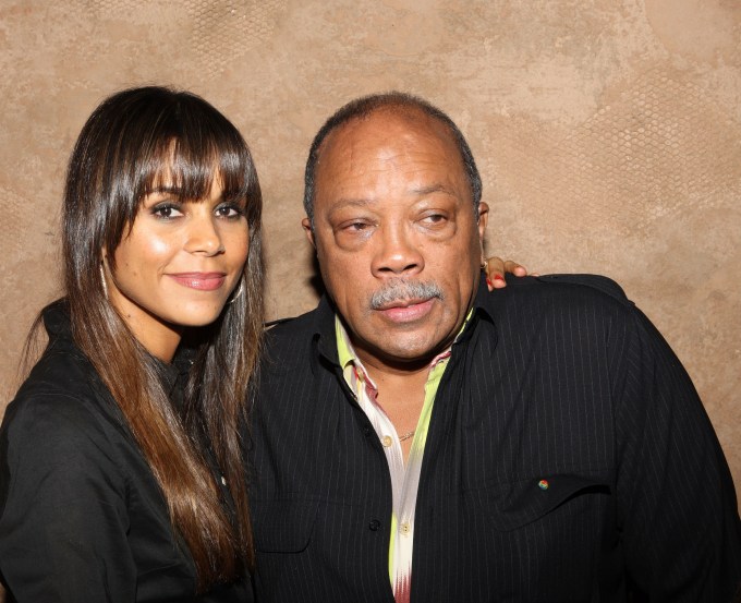 Kidada Jones and Quincy Jones At Tao Restaurant