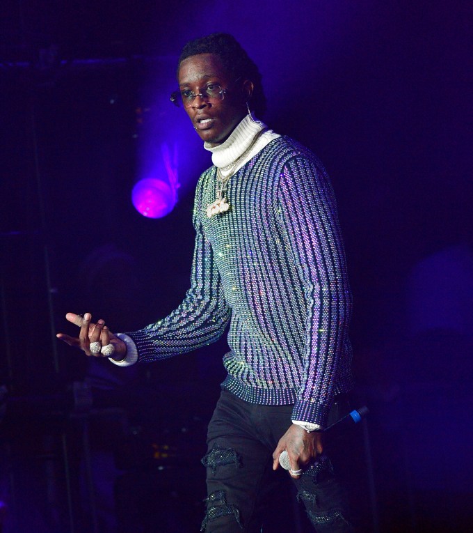 Young Thug at Birthday Bash in 2018