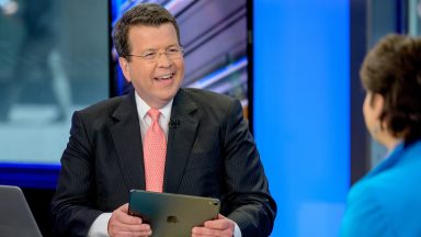 NEW YORK, NEW YORK - JUNE 13: Host Neil Cavuto as former Senior Advisor to the Barack Obama White House Valerie Jarrett visits "Cavuto: Coast To Coast" at the Fox Business Network Studios on June 13, 2019 in New York City. (Photo by Roy Rochlin/Getty Images)