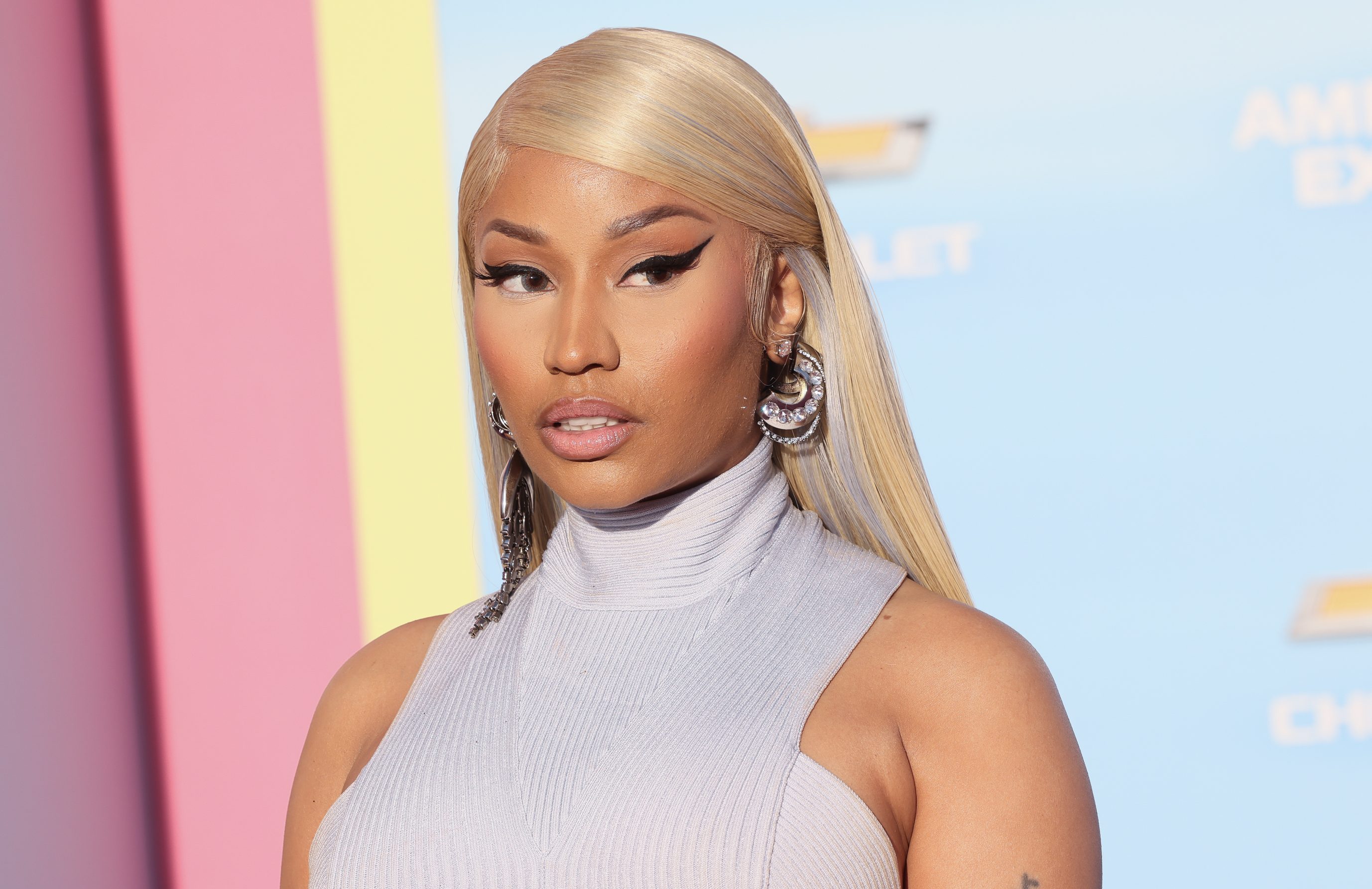 LOS ANGELES, CALIFORNIA - JULY 09: Nicki Minaj attends the World Premiere of "Barbie" at Shrine Auditorium and Expo Hall on July 09, 2023 in Los Angeles, California. (Photo by Rodin Eckenroth/WireImage)