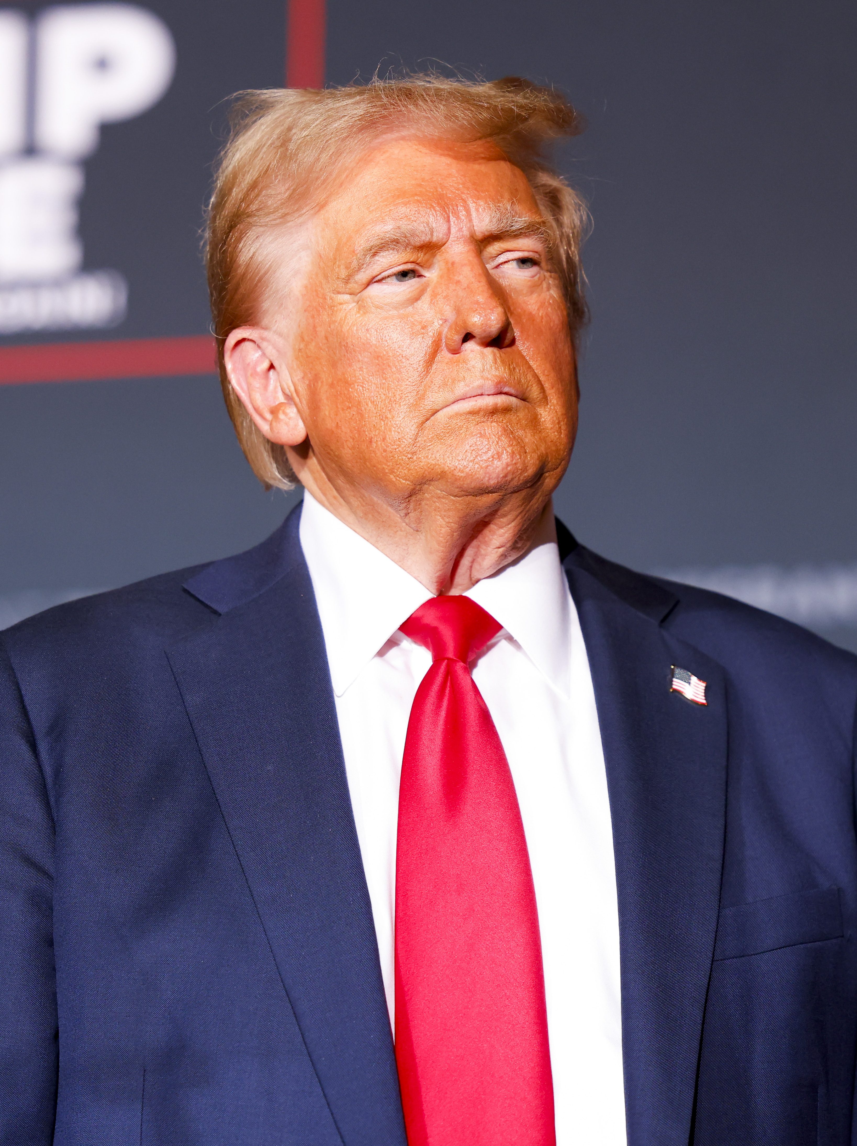 AURORA, COLORADO - OCTOBER 11: Republican presidential nominee, former U.S. President Donald Trump, walks onto the stage to speak at a rally at the Gaylord Rockies Resort and Convention Center on October 11, 2024 in Aurora, Colorado. Trump is campaigning in key states ahead of the November 5th presidential election. (Photo by Michael Ciaglo/Getty Images)
