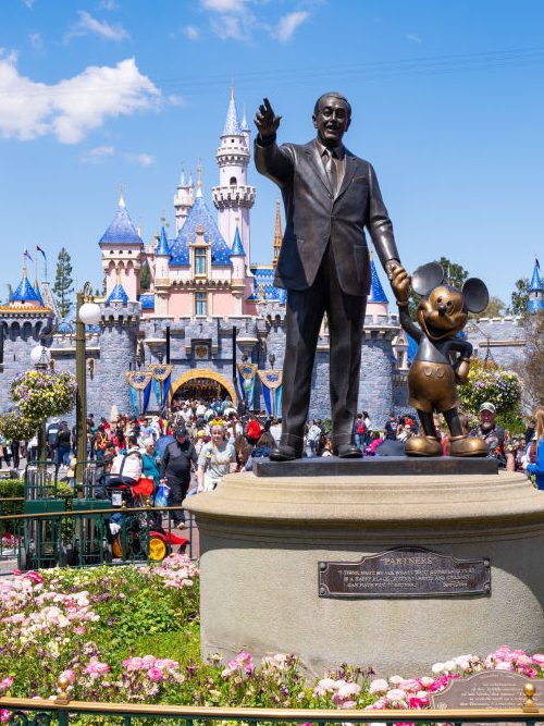 ANAHEIM, CA - APRIL 06: General views of the Walt Disney 'Partners' statue at Disneyland on April 06, 2024 in Anaheim, California.  (Photo by AaronP/Bauer-Griffin/GC Images)