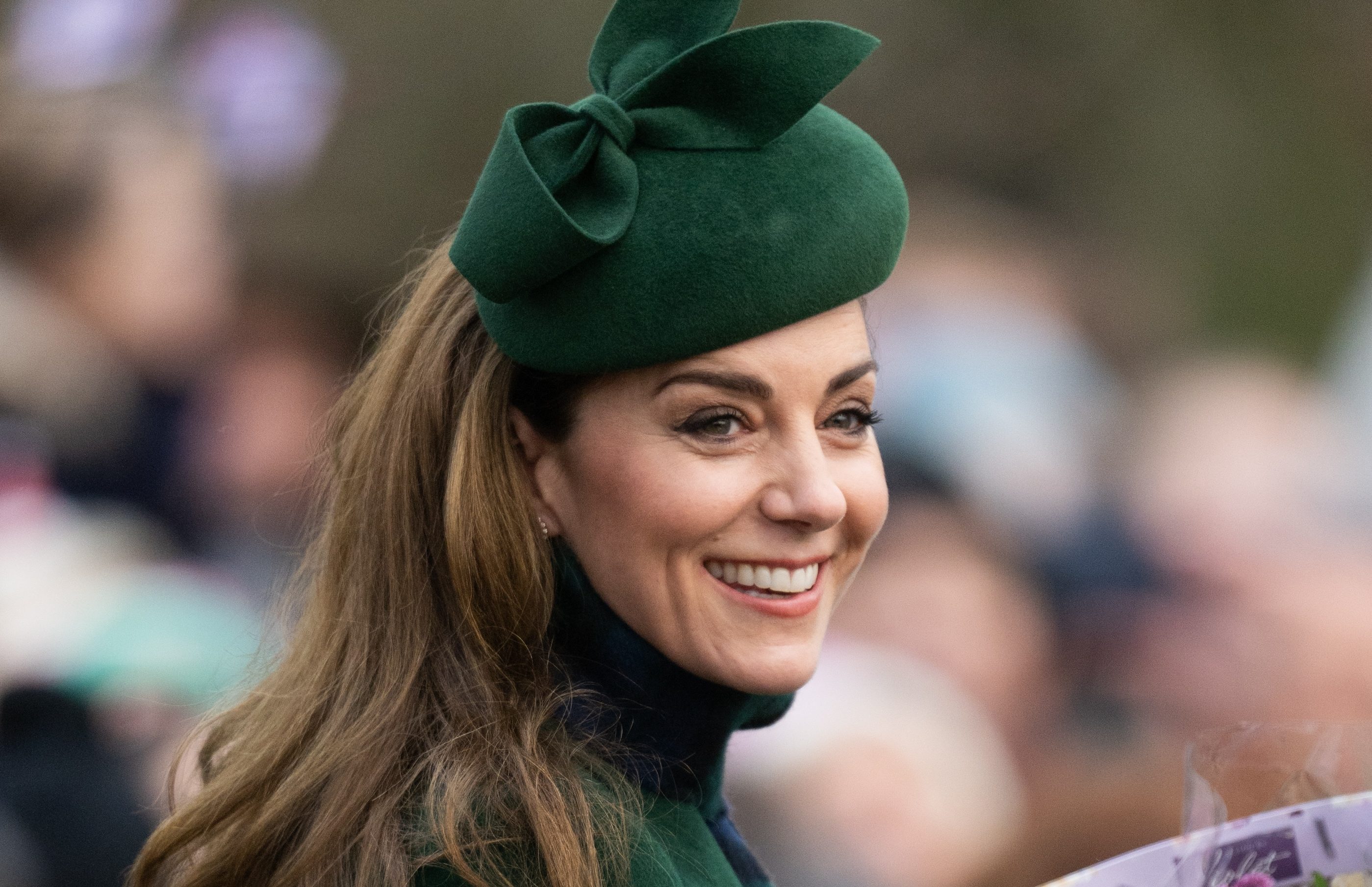 SANDRINGHAM, NORFOLK - DECEMBER 25: Catherine, Princess of Wales attends the Christmas Morning Service at Sandringham Church on December 25, 2024 in Sandringham, Norfolk. (Photo by Samir Hussein/WireImage)