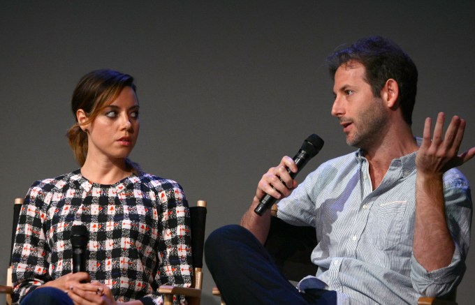 Jeff Baena and Aubrey Plaza in 2014