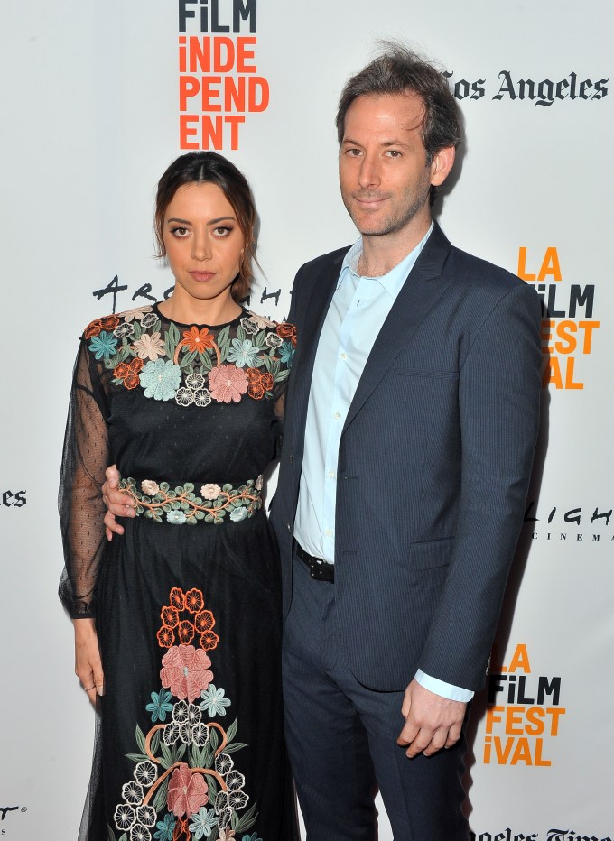 Aubrey Plaza and Jeff Baena in 2017