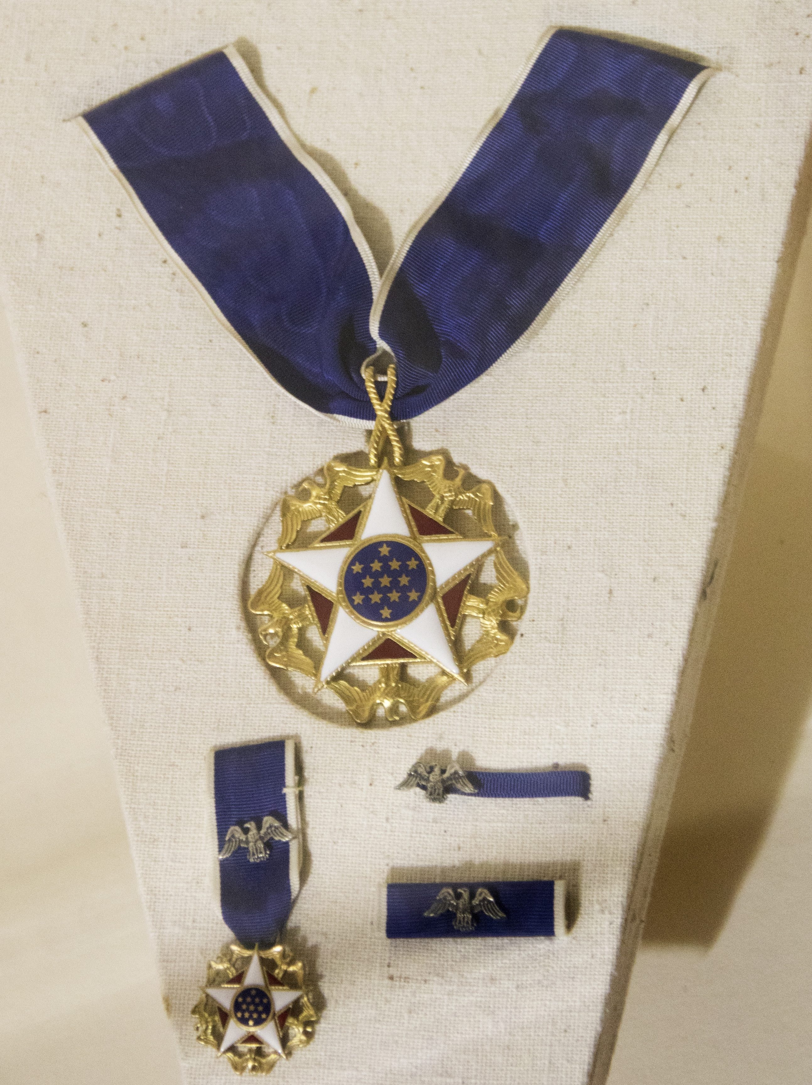 Medal of Freedom awarded to Martin Luther King on display in Freedom Hall Martin Lurther King National Historical Site Atlanta, Georgia